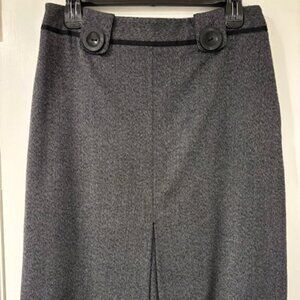 Larry Levine - Grey Tweed Skirt - Size 8